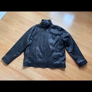 Polo by Ralph Lauren Black Leather Jacket size XXL